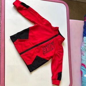 Nike Kids Red and Black Jacket